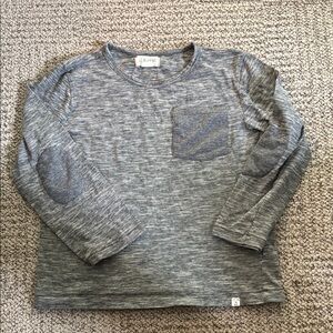 Me & Henry Gray Long Sleeve Tee Soft Knit Relaxed Fit